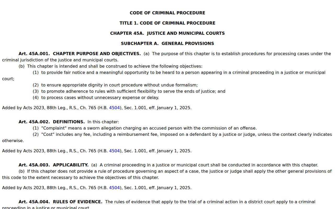 San Patricio County bench warrant records, capias pro fine court procedure