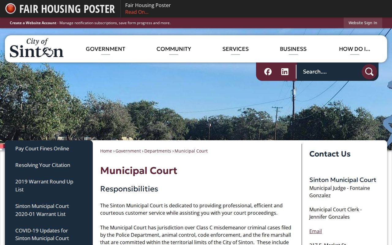San Patricio County active warrants, dated Ingleside and Sinton municipal list sources