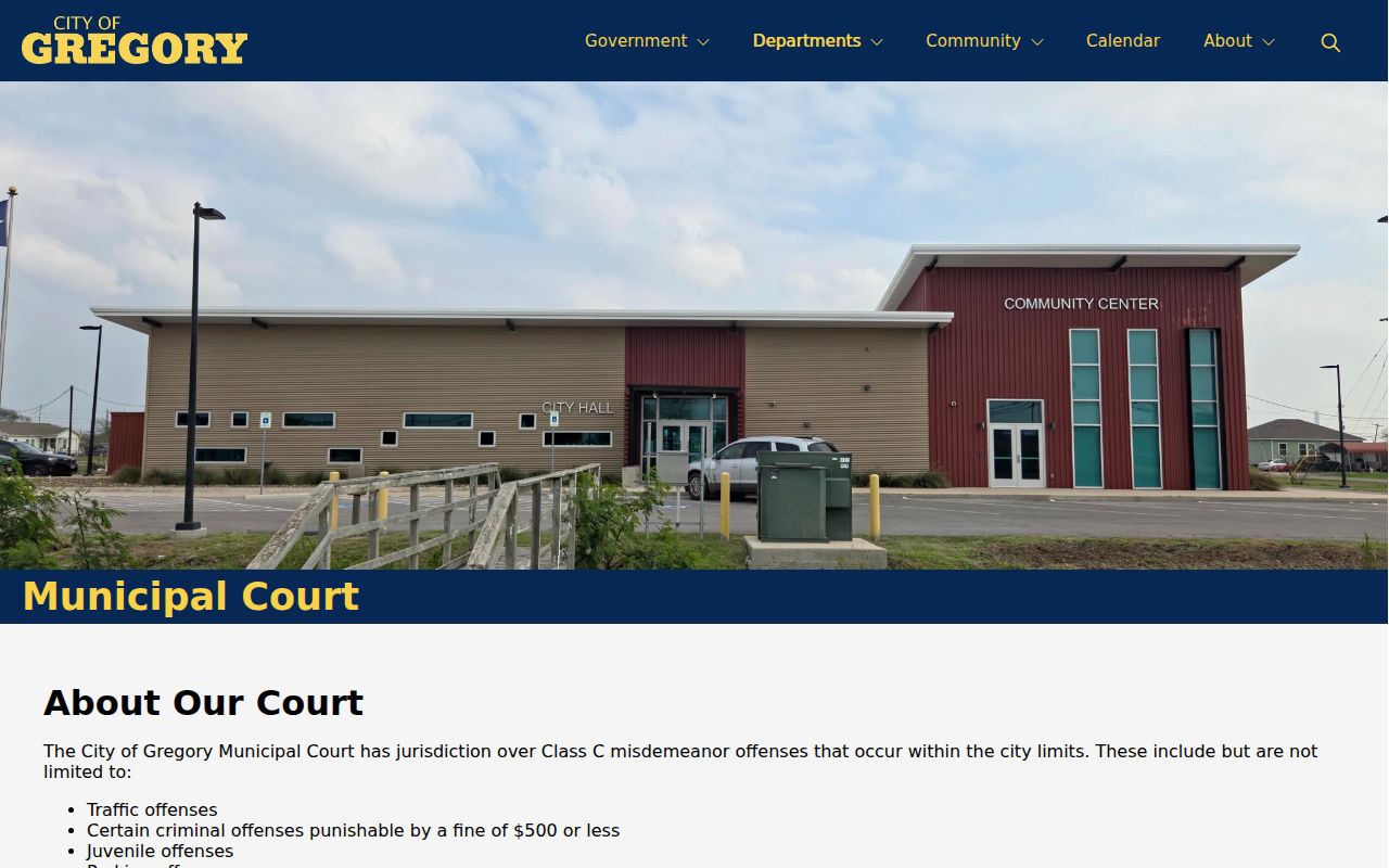 Mathis warrant records, small-city court and police record routing